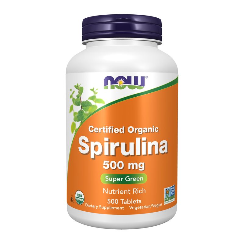 Now, Spirulina 500mg Org 500 Tabs Now, Spirulina 500mg Org 500 Tabs