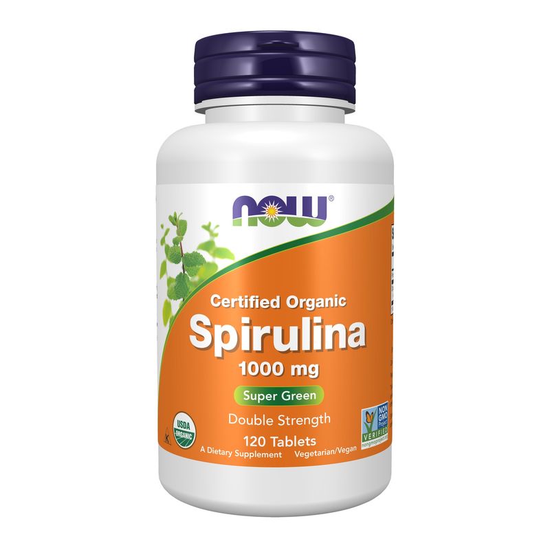 Now Supplements , Spirulina Double Strength, 1000 Mg Organic - 120 Tablets Now Supplements , Spirulina Double Strength, 1000 Mg Organic - 120 Tablets