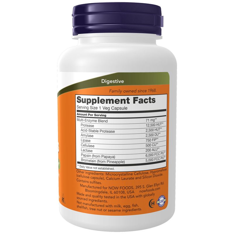 Now Supplements , Plant Enzymes - Veg Capsules