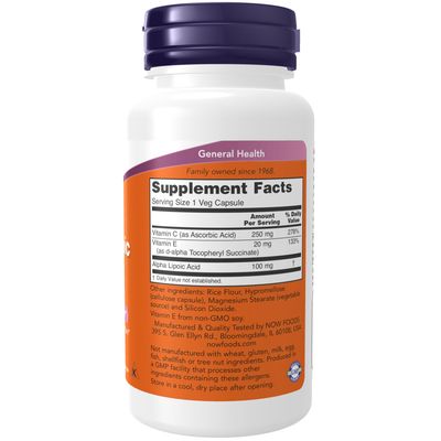 Now, Alpha Lipoic Acid 100mg 60 Vcap