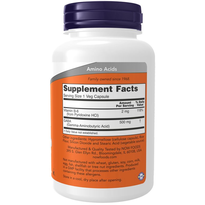 Now, Gaba 500mg 100 Vcaps