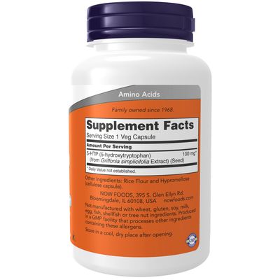 Now Supplements , 5-Htp 100 Mg