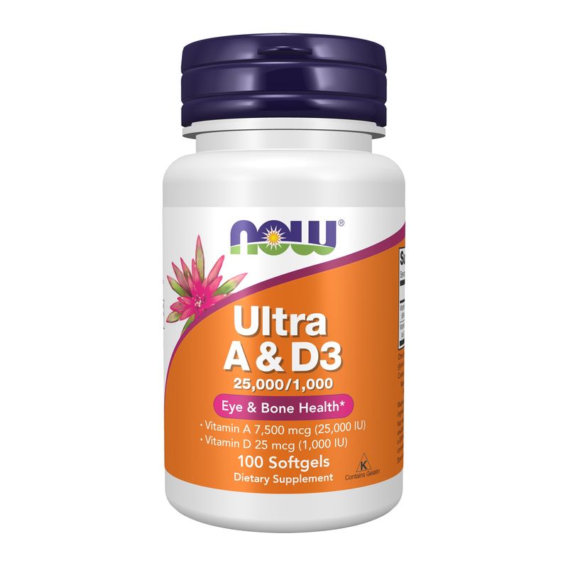 Now Supplements , Ultra A & D-3 25,000/1,000 - Softgels Now Supplements , Ultra A & D-3 25,000/1,000 - Softgels