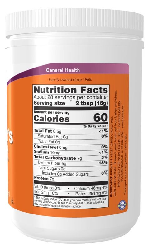 Now, Brewers Yeast Powder 1 Lb
