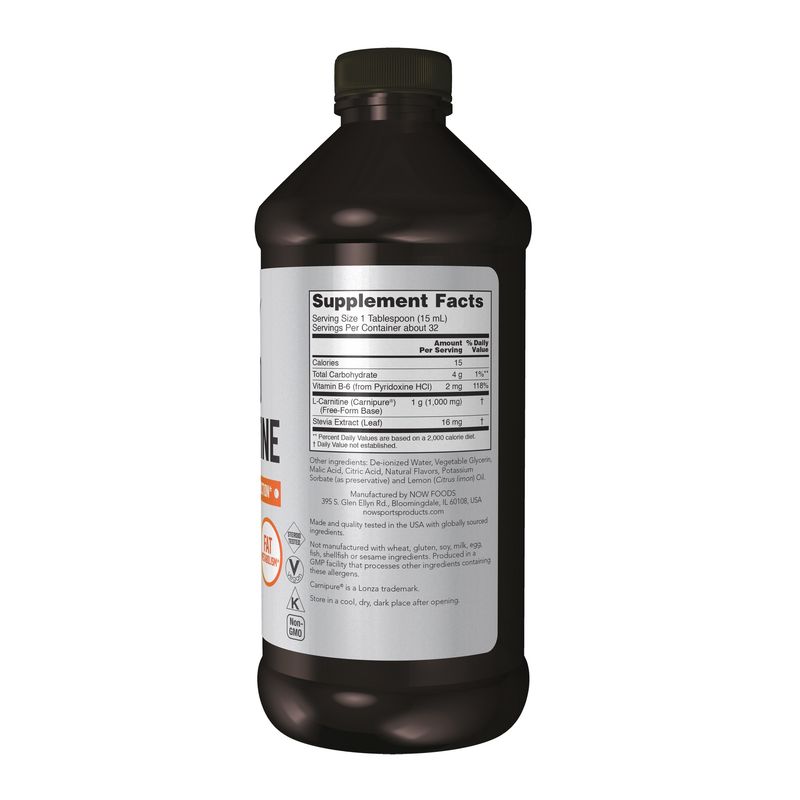 Now Sports , L-Carnitine Liquid 1000 Mg, Citrus - 16 Fl. oz.