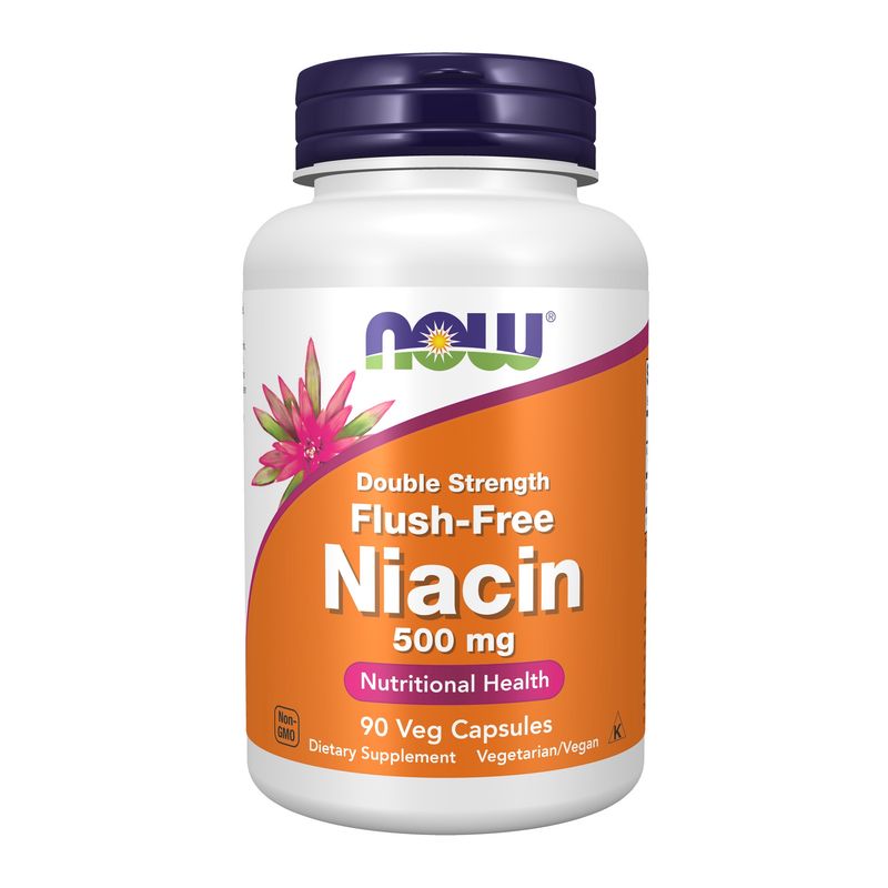 Now Supplements , Niacin 500 Mg, Double Strength Flush-Free - Veg Capsules Now Supplements , Niacin 500 Mg, Double Strength Flush-Free - Veg Capsules