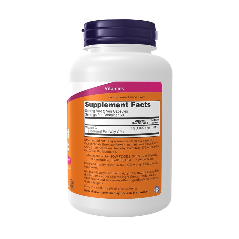 Now Supplements , Liposomal Vitamin C - 120 Veg Capsules