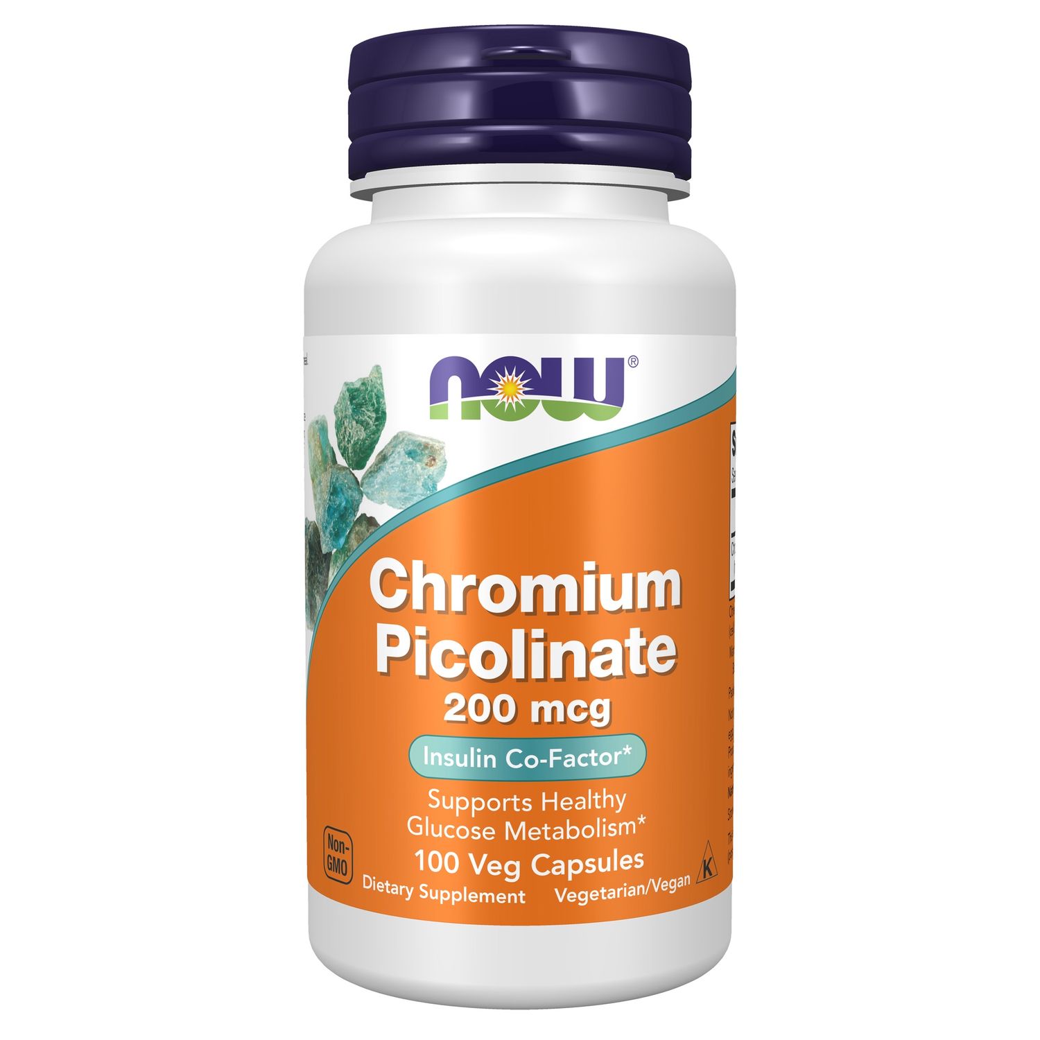 NOW Chromium Picolinate 200 mcg Veg Caps NOW Chromium Picolinate 200 mcg Veg Caps
