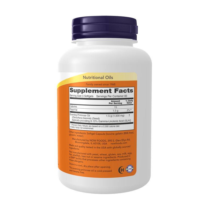 Now Supplements , Evening Primrose Oil 500 Mg - 250 Softgels