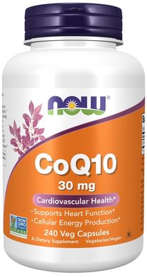 Now Supplements , Coq10 30 Mg - Veg Capsules
