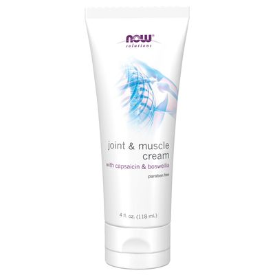 NOW Solutions, Joint & Muscle Cream with Capsaicin and Boswellia, Paraben Free, 4-Ounce NOW Solutions, Joint & Muscle Cream with Capsaicin and Boswellia, Paraben Free, 4-Ounce
