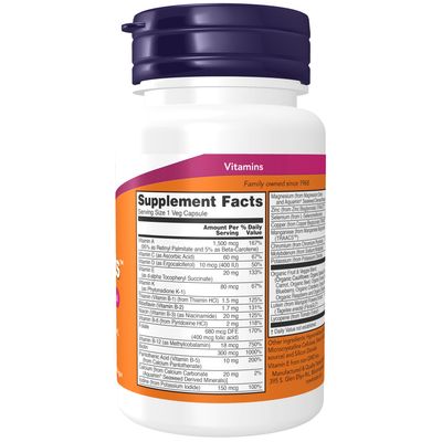Now Supplements , Daily Vits - Veg Capsules