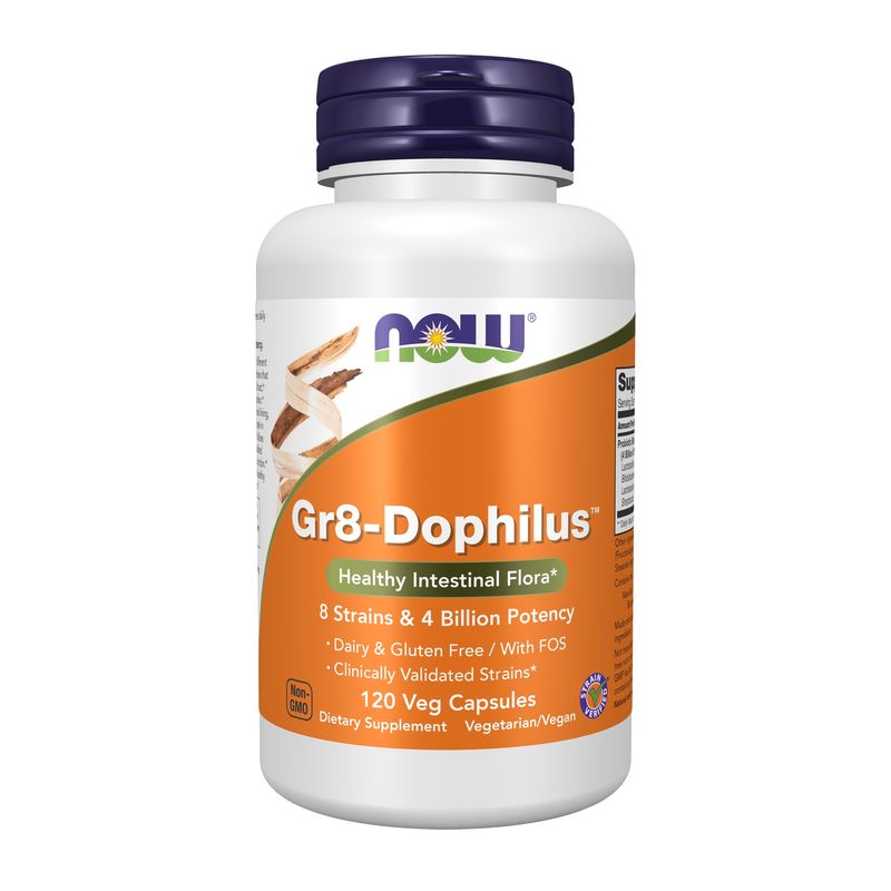 Now Supplements , Gr8-Dophilus - Veg Capsules