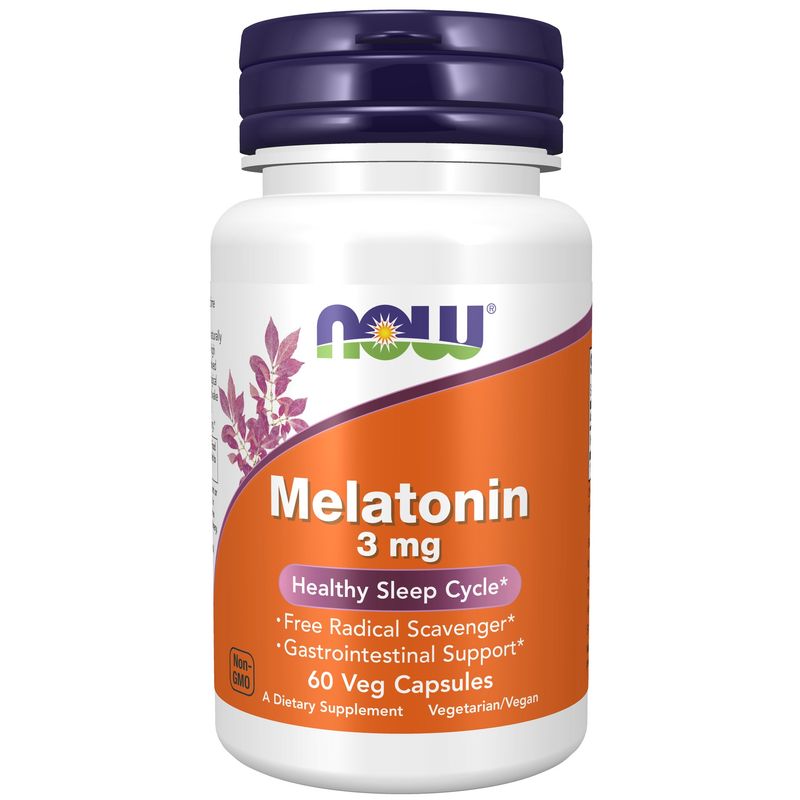 Now Supplements , Melatonin 3 Mg - Veg Capsules Now Supplements , Melatonin 3 Mg - Veg Capsules