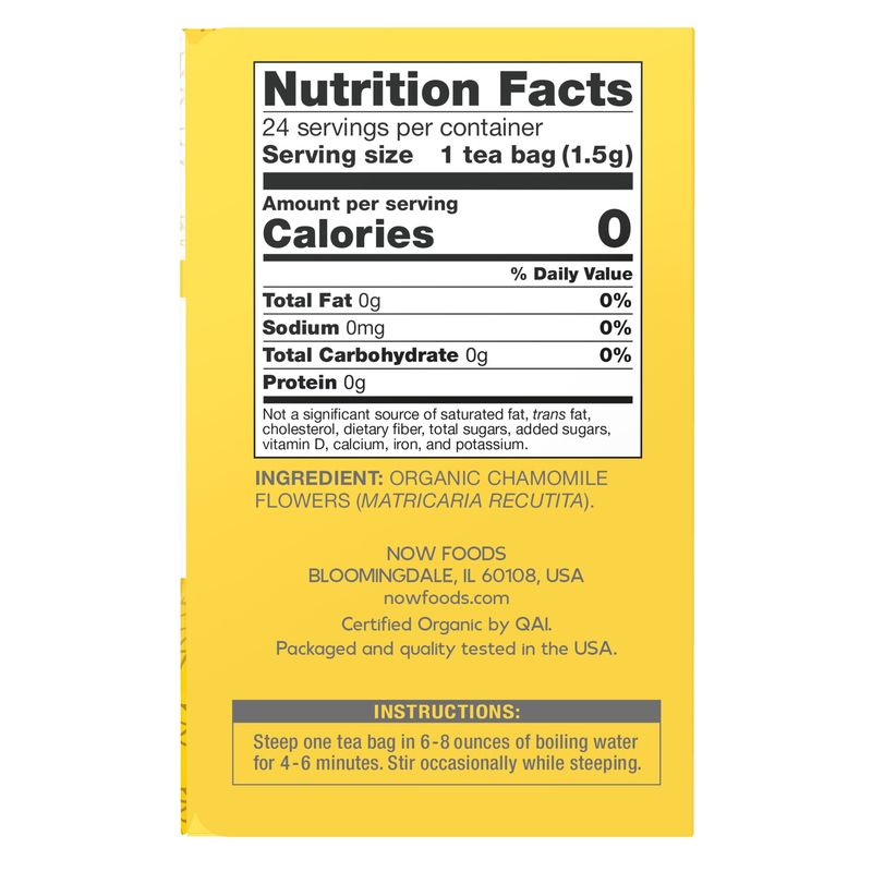 NOW Natural Foods , Chamomile Tea, Organic