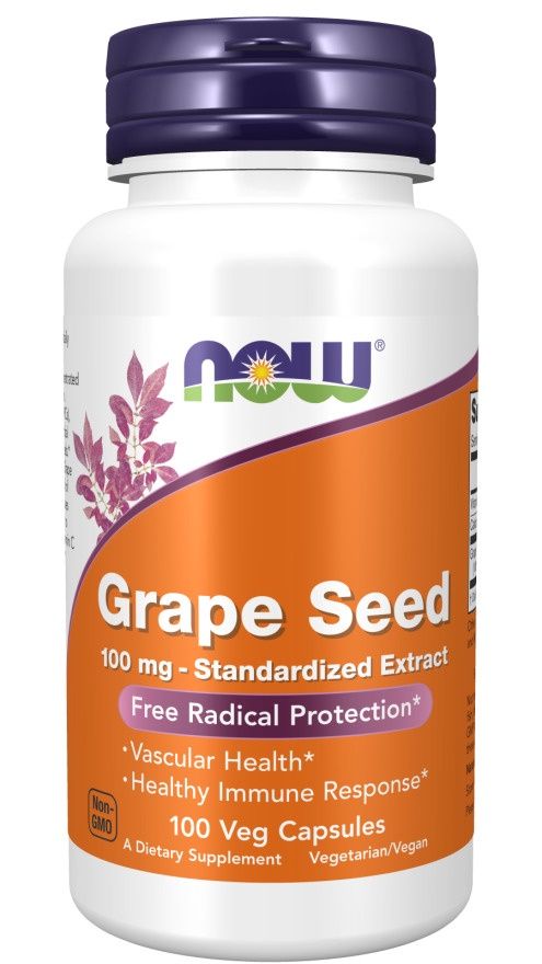 Now Supplements , Grape Seed - Veg Capsules