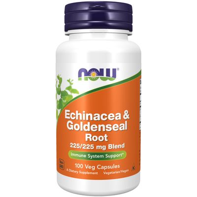 Now Supplements , Echinacea & Goldenseal Root - 100 Veg Capsules Now Supplements , Echinacea & Goldenseal Root - 100 Veg Capsules
