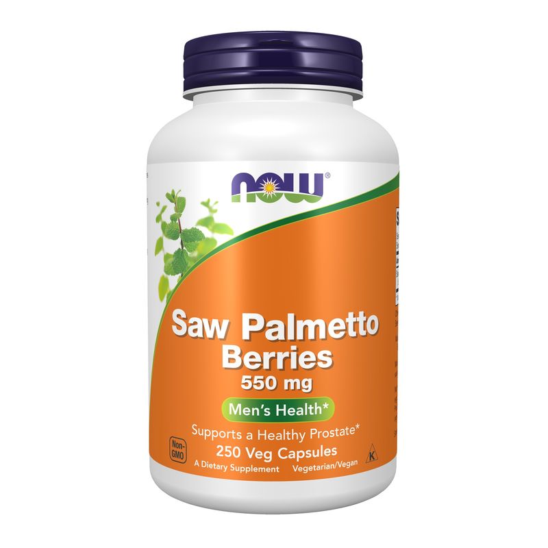 Now Supplements , Saw Palmetto Berries 550 Mg - 250 Veg Capsules