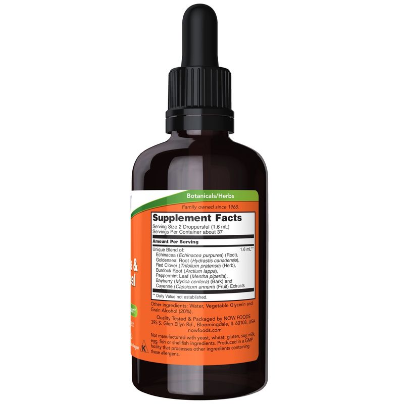 Now Supplements , Echinacea & Goldenseal Plus - 2 oz.