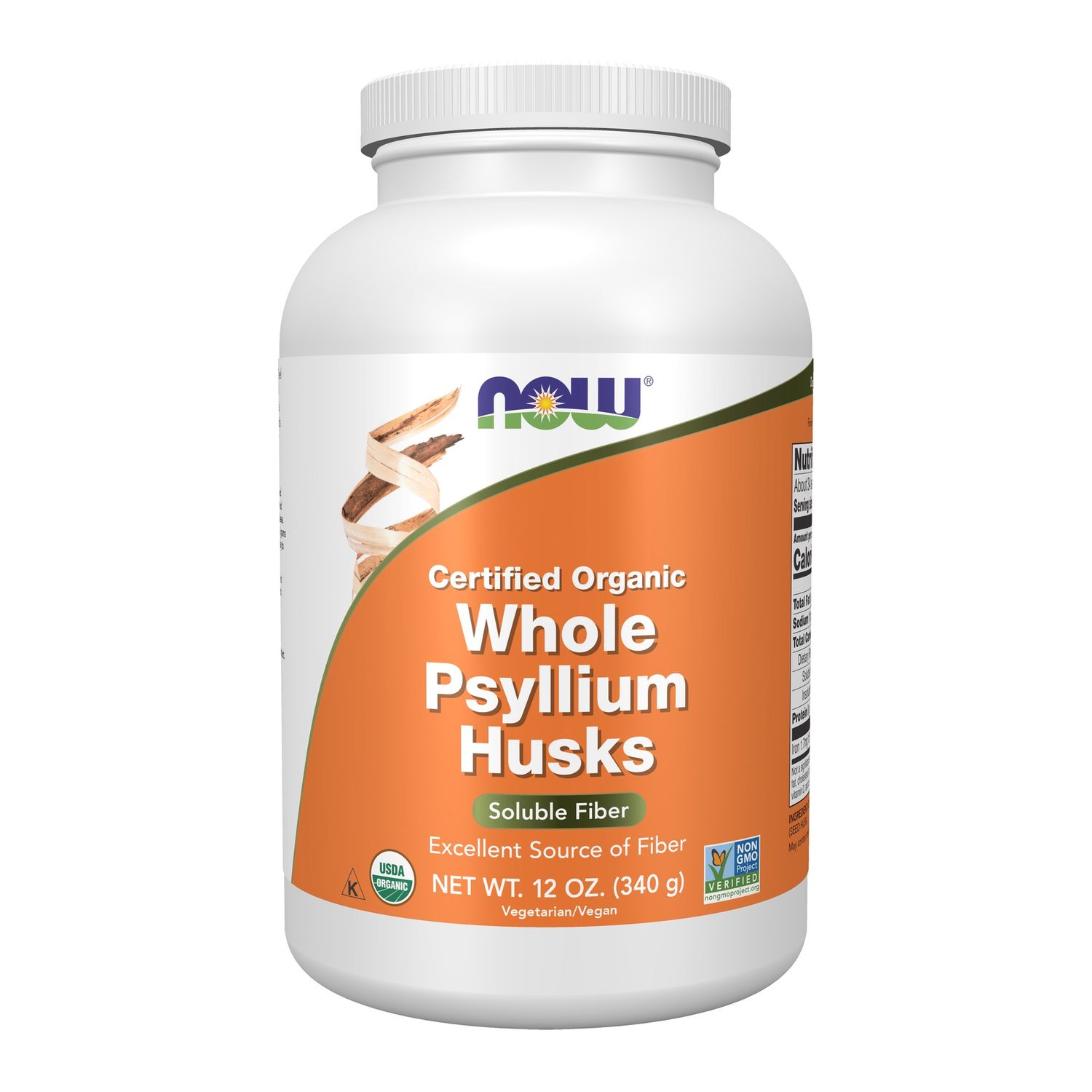 Now, Psyllium Husk Whole Organic 12 Oz Now, Psyllium Husk Whole Organic 12 Oz