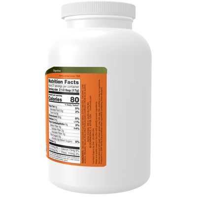 Now Supplements , Fiber-3, Organic - 16 oz.