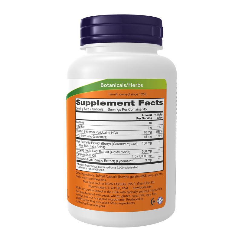 Now Supplements , Prostate Support - 90 Softgels