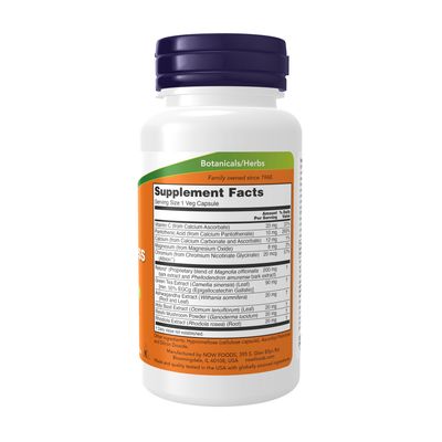Now Supplements , Adrenal Stress Support With Relora - Veg Capsules