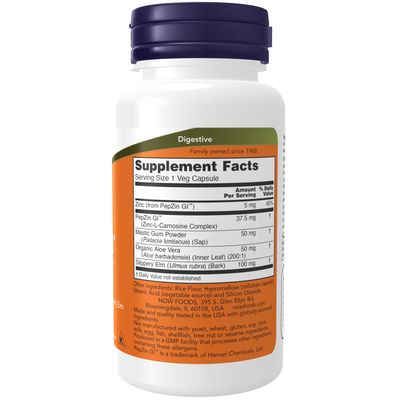 Now Supplements , Gastro Comfort With Pepzin Gi - Veg Capsules