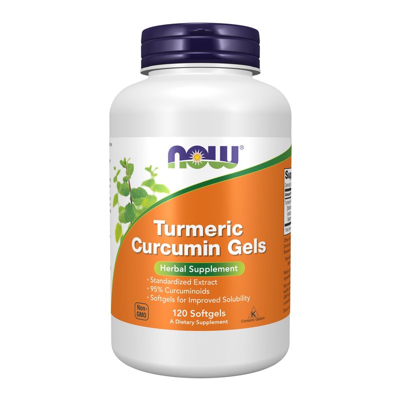 Now Supplements , Turmeric Curcumin Gels - Softgels