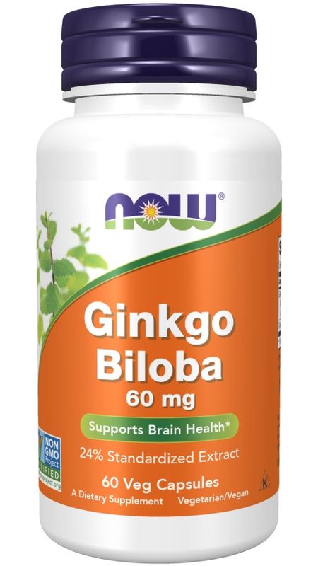 Now, Ginkgo Biloba 60mg