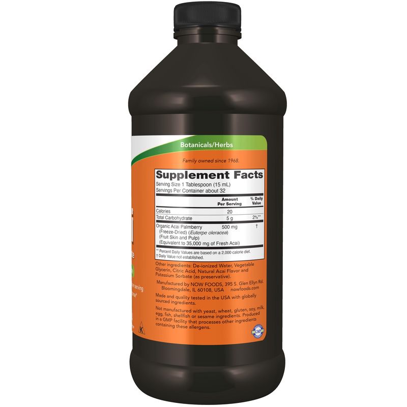 Now, Acai Concentrate 16 Oz