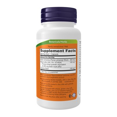 Now, Gins & Royal Jelly 300/300mg 90 Vcaps