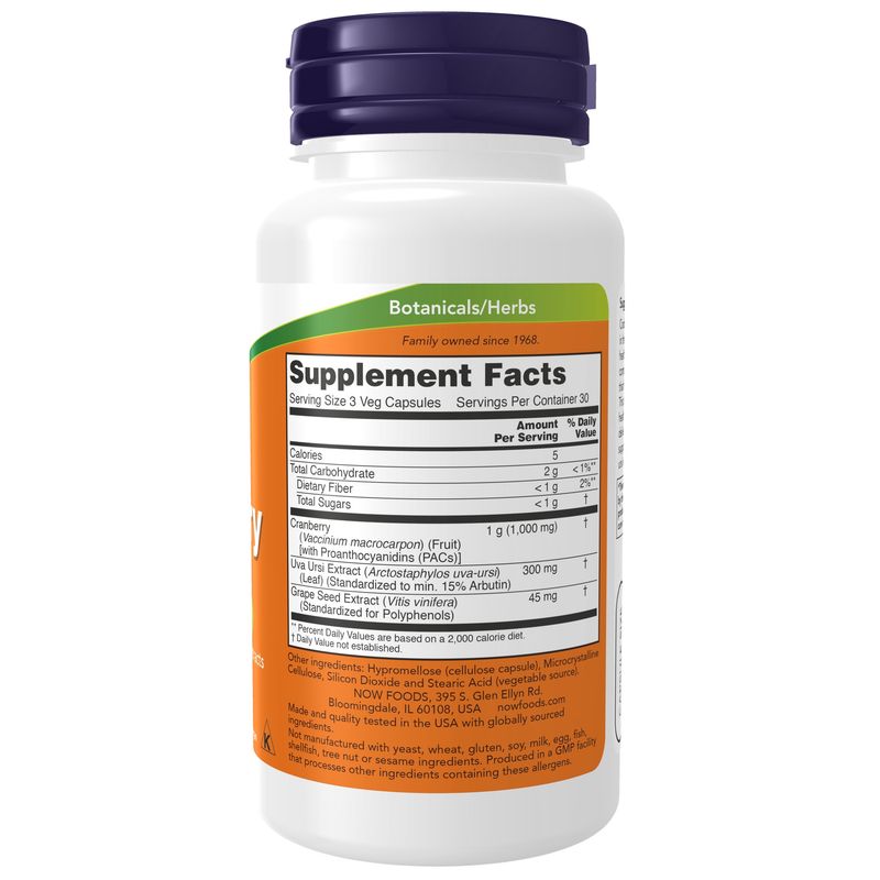 Now Supplements , Cranberry With Pacs - 90 Veg Capsules