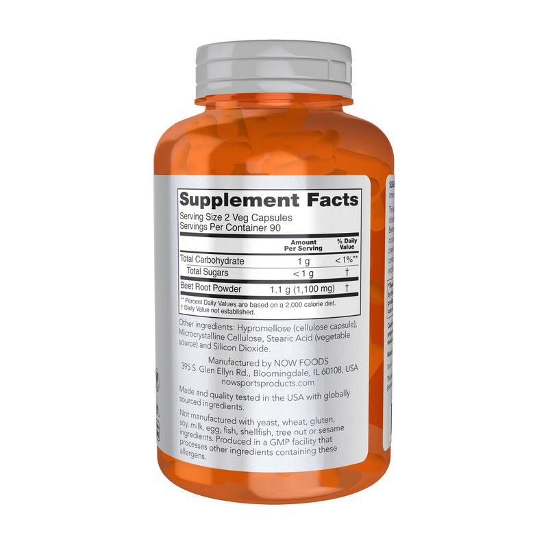 Now Sports , Beet Root - 180 Veg Capsules