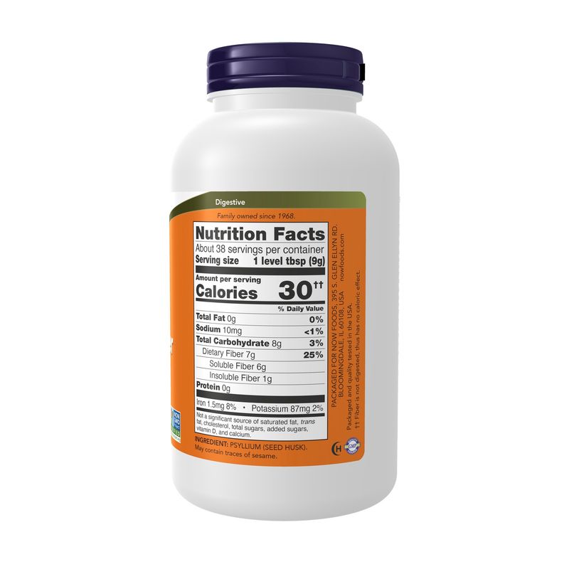 Now, Psyllium Husk Powder 12 Oz.