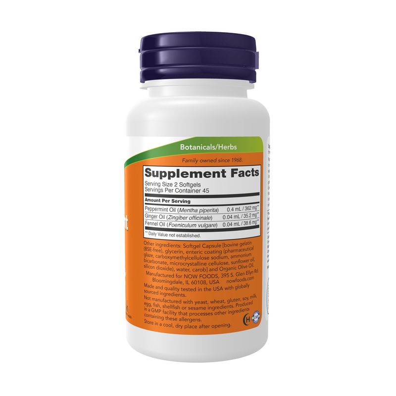 Now Supplements , Peppermint Gels - 90 Softgels