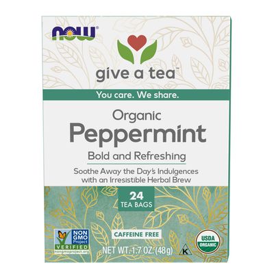 NOW Natural Foods , Peppermint Tea, Organic - Tea Bags NOW Natural Foods , Peppermint Tea, Organic - Tea Bags