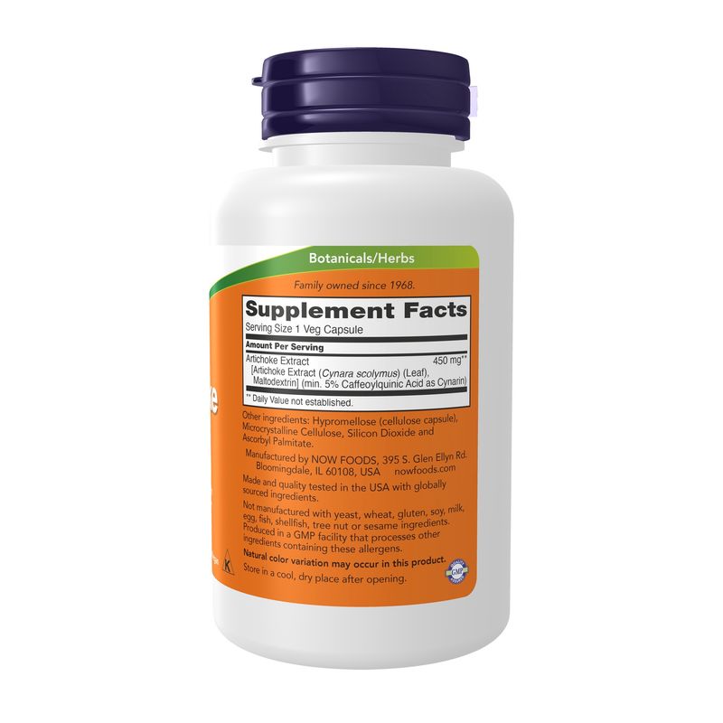 Now Supplements , Artichoke Extract 450 Mg - Veg Capsules