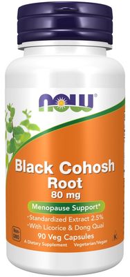 Now Supplements , Black Cohosh Root 80 Mg - Veg Capsules
