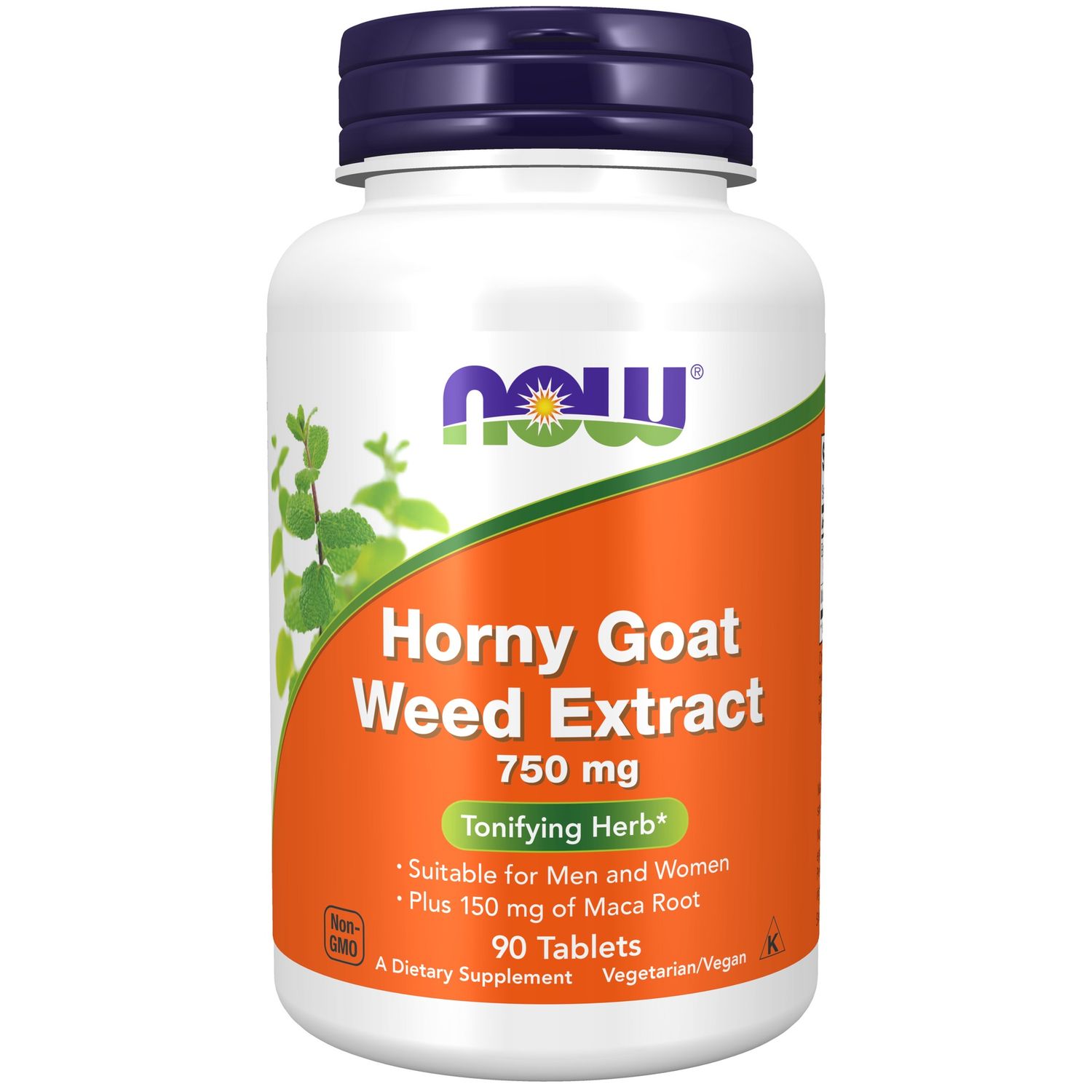 Now Supplements , Horny Goat Weed Extract 750 Mg - Tablets