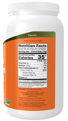 Now, Psyllium Husk Whole 24 Oz