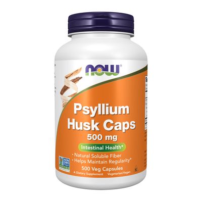 Now, Psyllium Husk 500mg 500 Vcaps
