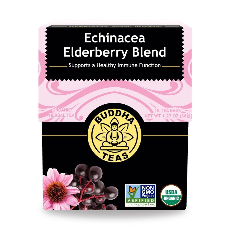 BUDDHA TEAS , Echinacea Elderberry Blend BUDDHA TEAS , Echinacea Elderberry Blend