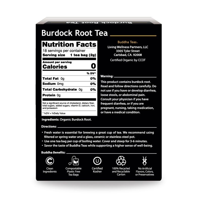 BUDDHA TEAS , Burdock Root Tea