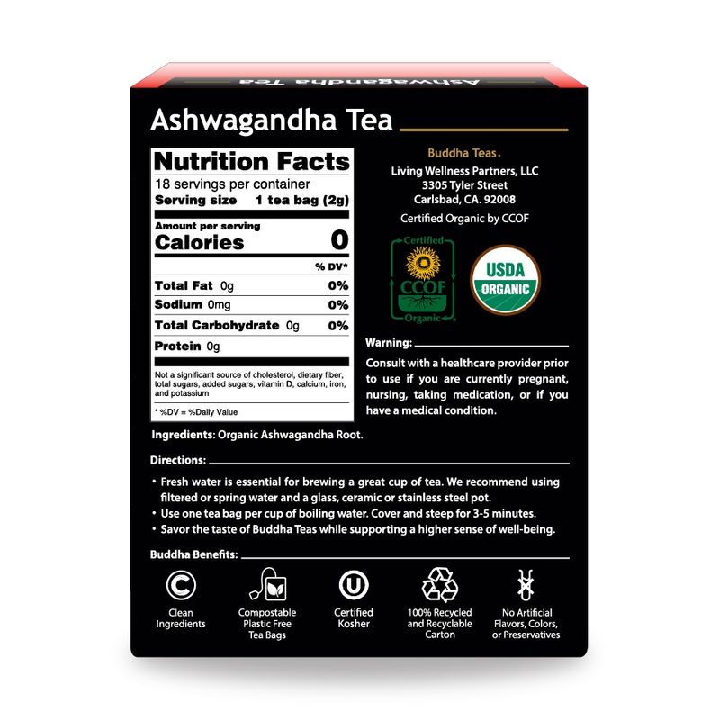 BUDDHA TEAS , Ashwagandha Tea