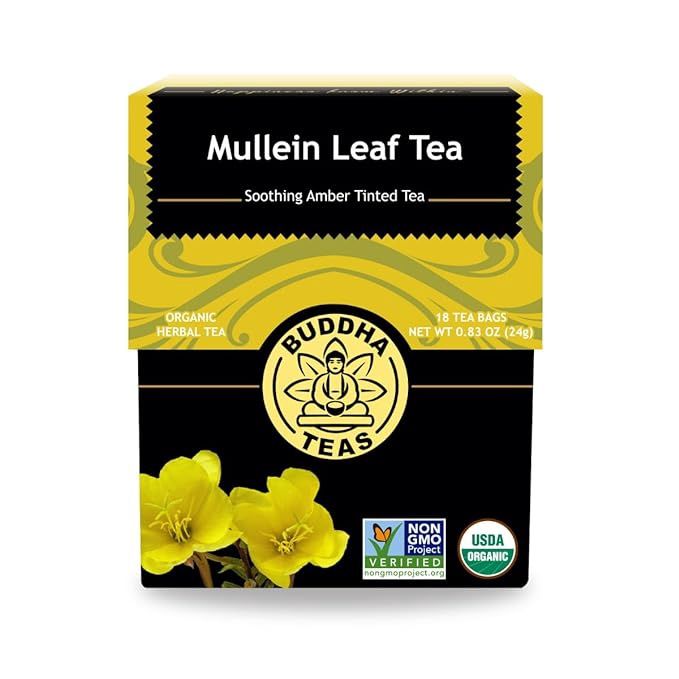 BUDDHA TEAS , Mullein Leaf Tea, BAG: 18