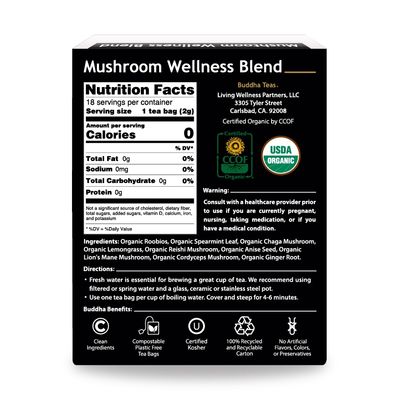 BUDDHA TEAS , Mushroom Wellness Blend