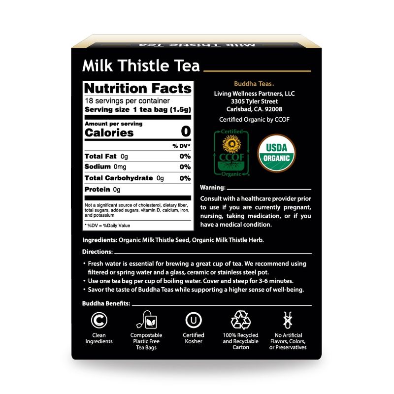 BUDDHA TEAS , Milk Thistle Tea