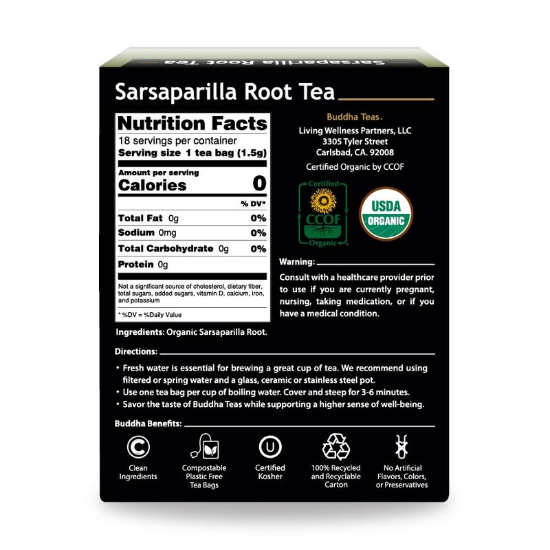 BUDDHA TEAS , Sarsaparilla Root Tea