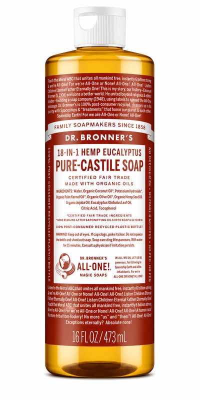 Dr Bronner , Castile Liquid Soap- Eucalyptus